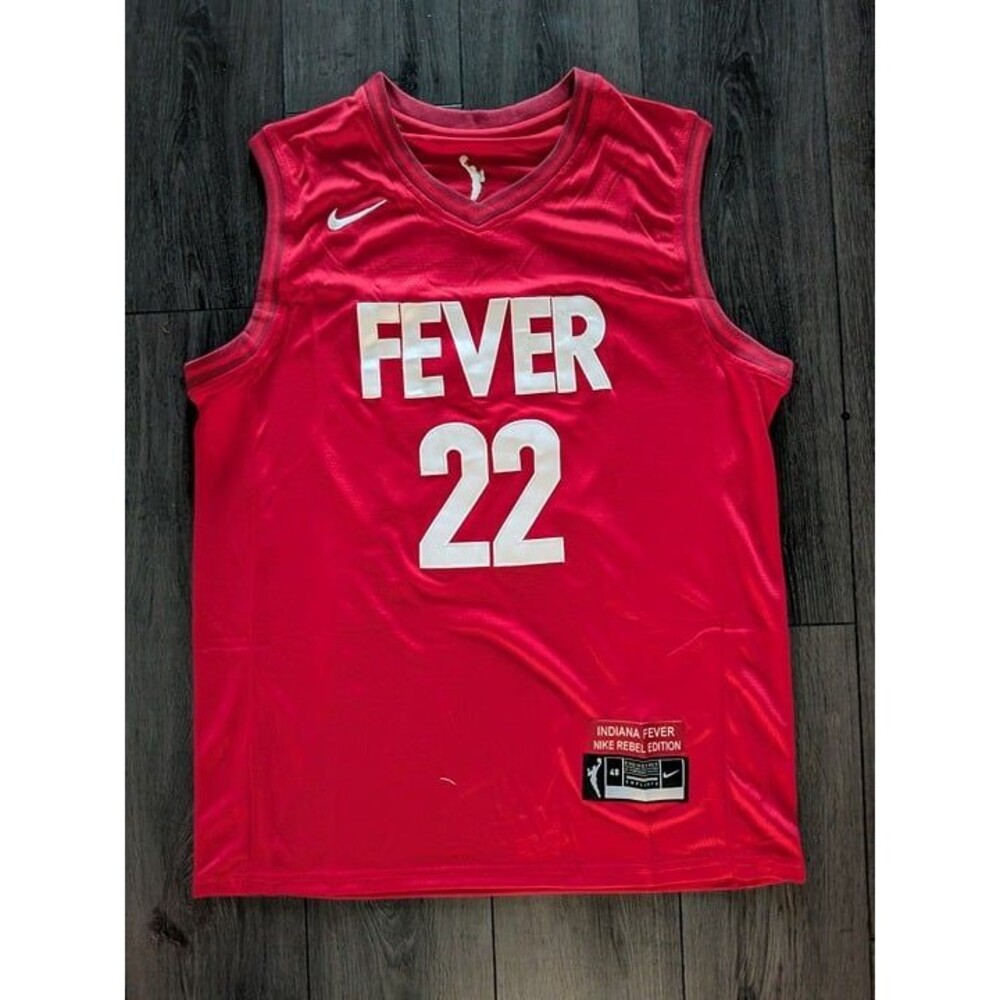 Caitlin Clark #22 Indiana Fever Red Rebel Edition Stitched Jersey Size Medium 48